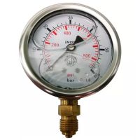 MANÓMETRO DE GLICERINA 63 MM 0/60 BAR RADIAL 1/4"
