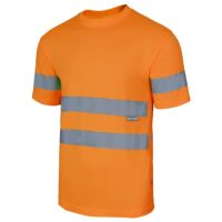 T-Shirt Técnica de Alta Visibilidade Laranja Fluor M