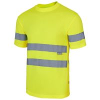 T-Shirt Técnica de Alta Visibilidade Amarelo Fluor S