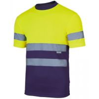 T-shirt técnica Bicolor de alta visibilidade