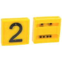 Número de marcação, N.º 2 amarelo 45x45 mm