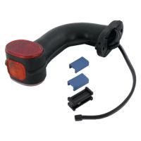 Luz de sinalização Esq. 12V, vermelho/âmbar, de aparafusar, Aspöck