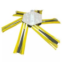 KIT DE 6 CONJUNTOS DE 3 ESCOVAS MISTAS AÇO E POLI PARA HOME 550 KWERN