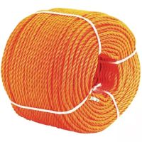 CORDA DE POLIPROPILENO LARANJA 8 MM MEADA DE 10 METROS