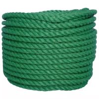CORDA DE POLIPROPILENO VERDE 8 MM MEADA DE 10 METROS