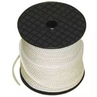 CORDA TRANÇADA DE POLIPROPILENO BRANCA 5 MM BOBINA DE 150 METROS
