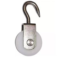 ROLDANA DE POLIAMIDA Ø 80 MM GANCHO ZINCADO 10 /120 KG