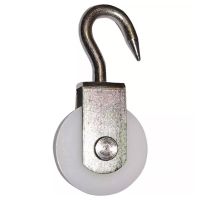 ROLDANA DE POLIAMIDA Ø 100 MM GANCHO ZINCADO 10 /150 KG
