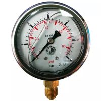 MANÓMETRO DE GLICERINA 63 MM 0/6 BAR RADIAL 1/4" PACK