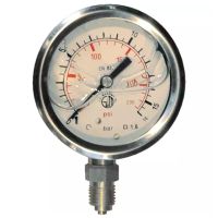 MANÓMETRO DE GLICERINA 63 MM 0/16 BAR RADIAL 1/4" PACK