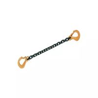 LINGA DE AMARRAÇÃO COM 2 GANCHOS SIMPLES CORRENTE Ø 10 MM LG 3,5MO)