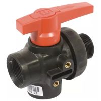 VÁLVULA DE ESFERA 3V PP GÁS 1"1/4 MF-LL1