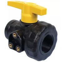 VÁLVULA DE ESFERA PP 1" 1/2 NPT FF-LL