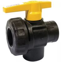 VÁLVULA DE ESFERA 3V PP NPT 1"1/2 FF-LL