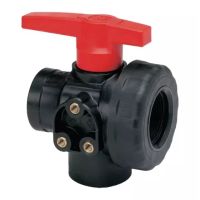 VÁLVULA DE ESFERA 3V PP G1"1/4FF-LC(PC)