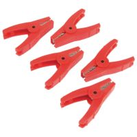 Clips de crocodilo 5x vermelho