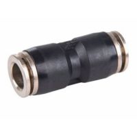 RACOR RECTO PLASTICO METAL Ø6