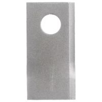 Lâmina direita do cortador 96x48x3 mm, furo Ø19 mm, adequado para Pöttinger, pacote de 25 unidades.