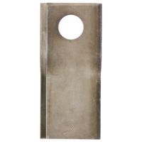 Lâmina de gadanheira dir. 108x47x4 mm diâmetro Ø19 mm, adequada para Pöttinger, embalagem de 25
