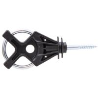 Isolador para portão X³ galvanizado, preto, 6 pçs