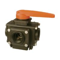 Válvula de esfera 5 vias 1" F