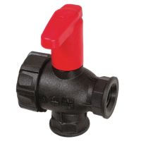 Válvula de esfera 3 vias 1/2" - Haste longa