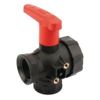 Válvula de esfera 3 vias 1 1/4" - Haste longa