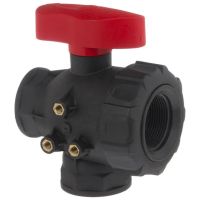 Válvula de esfera 3 vias 1 1/2"