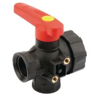 Válvula de esfera 3 vias 1" contínua