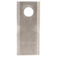 Lâmina de gadanheira ESQ. 107x45x4mm Ø18,25mm, adequada para Kuhn/John Deere/New Holland (embalagem de 25 unid.)