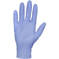 Luvas de trabalho descartáveis látex sem pó, azul, 24cm de comprimento 8/M DexPure by Honeywell