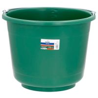 Balde de estábulos e construção, 20L, verde