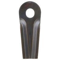 Lâmina de gadanheira esq./dir. 129x50x4 mm furo oval 20,5x18,5 mm, adequada para Kuhn/John Deere, embalagem de 25