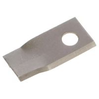 Lâmina de gadanheira dir. 100x48x3 mm diâmetro Ø19 mm, adequada para Pöttinger/Niemeyer, embalagem de 25