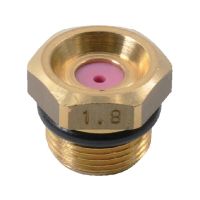 Bico padrão, duplo jato plano XR 80° 03, Cerâmico, Azul, TeeJet