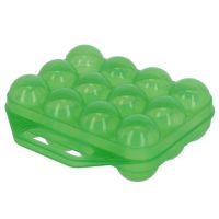 Caixa de transporte de ovos, 12 ovos, verde