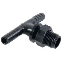 Conector de mangueira T 2x3/8"-11/16"AG