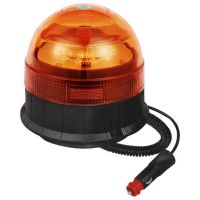 ROTATIVO LED AMBAR R65 12LED 12V/24V IMAN VENTOSA