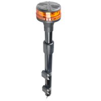 ROTATIVO LED AMBAR R65 CON MASTIL PARA MOTO TELESCOPICO