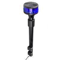 ROTATIVO LED AZUL R65 CON MASTIL PARA MOTO TELESCOPICO