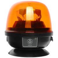ROTATIVO LED AMBAR R65 BATERIA Y MANDO REMOTO
