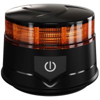MINI ROTATIVO LED AMBAR R65 TA1 BATERIA RECARGABLE Y MANDO REMOTO