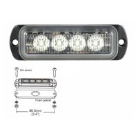 MODULO LED AMBAR ESTROBOSCOPICO 4 LED X 3W CRUCERO