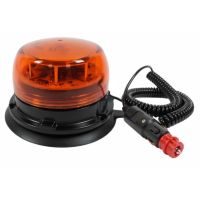 ROTATIVO LED MINI- AMBAR R65, 12-24V 3 FUNCIONES MAGNETICO