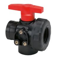 Válvula de esfera 3 vias 1/2"