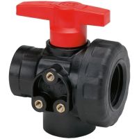 Válvula de esfera 3 vias 1"