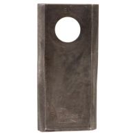 Lâmina da gadanheira ESQ. 105x48x4.3mm Ø20mm, adequada para Kuhn (embalagem de 25 unid.)