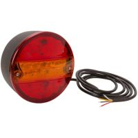 Farol traseiro LED multifunções, redondo, 12V, Ø 142mm,