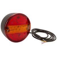 Farol traseiro LED multifunções, redondo, 24V, Ø 142mm,