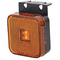 Luz de sinalização LED, quadrado, 12-24V, 65x65x28mm,